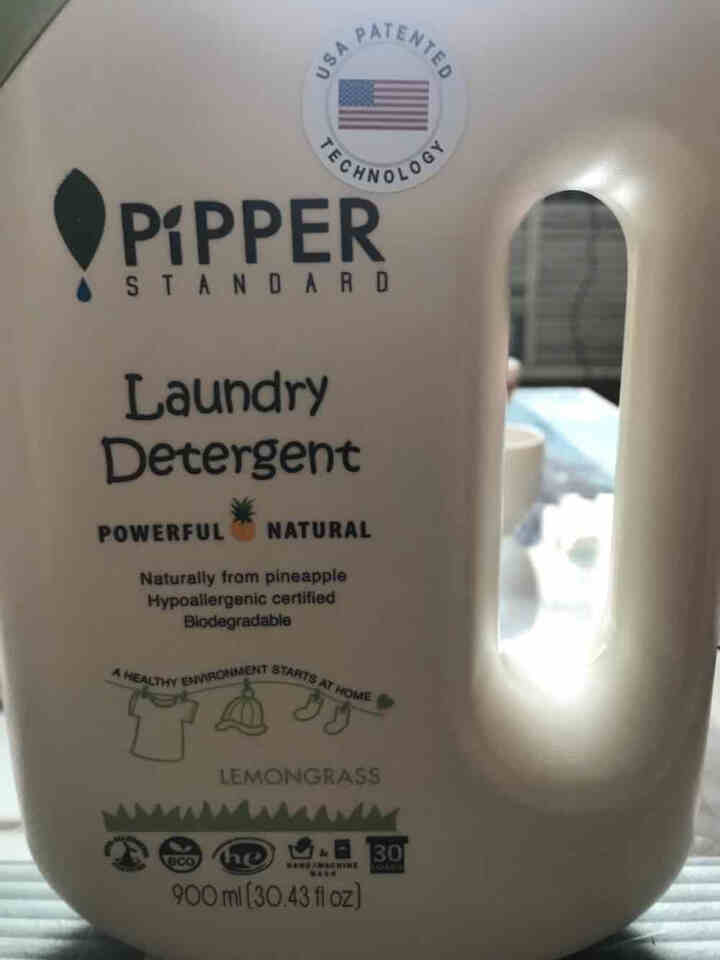 PIPPER 洗衣液柠檬香型 900ml 婴儿洗衣液 植物酵素 柠檬草香型怎么样，好用吗，口碑，心得，评价，试用报告,第2张