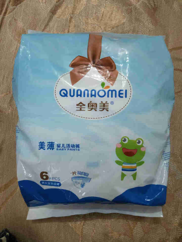 全奥美（Quanaomei）美薄系列婴儿纸尿裤尿不湿拉拉裤活动裤L码 XL码体验装/6片怎么样，好用吗，口碑，心得，评价，试用报告,第2张