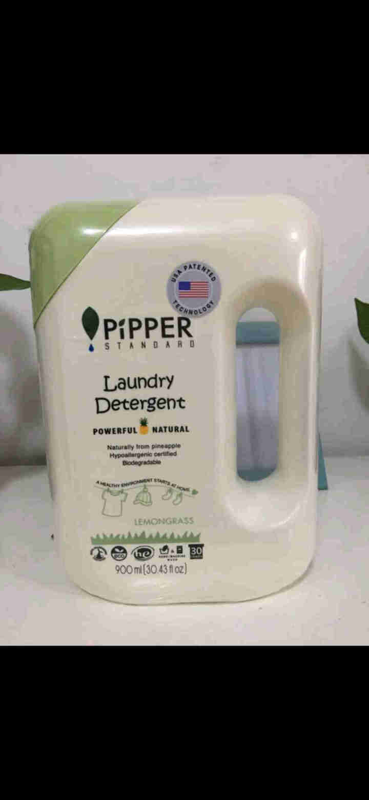 PIPPER 洗衣液柠檬香型 900ml 婴儿洗衣液 植物酵素 柠檬草香型怎么样，好用吗，口碑，心得，评价，试用报告,第4张