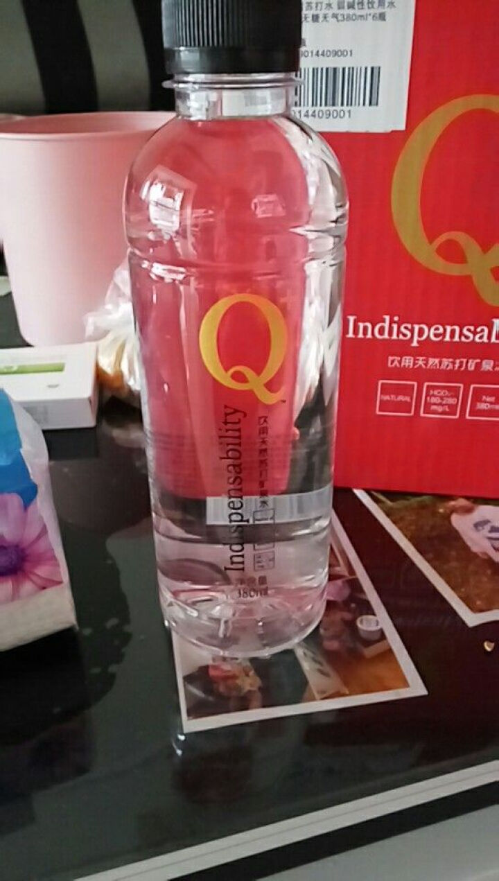 Q+天然苏打水 弱碱性饮用水矿泉水不含糖无气 380ml*6瓶 礼盒装 一箱怎么样，好用吗，口碑，心得，评价，试用报告,第4张