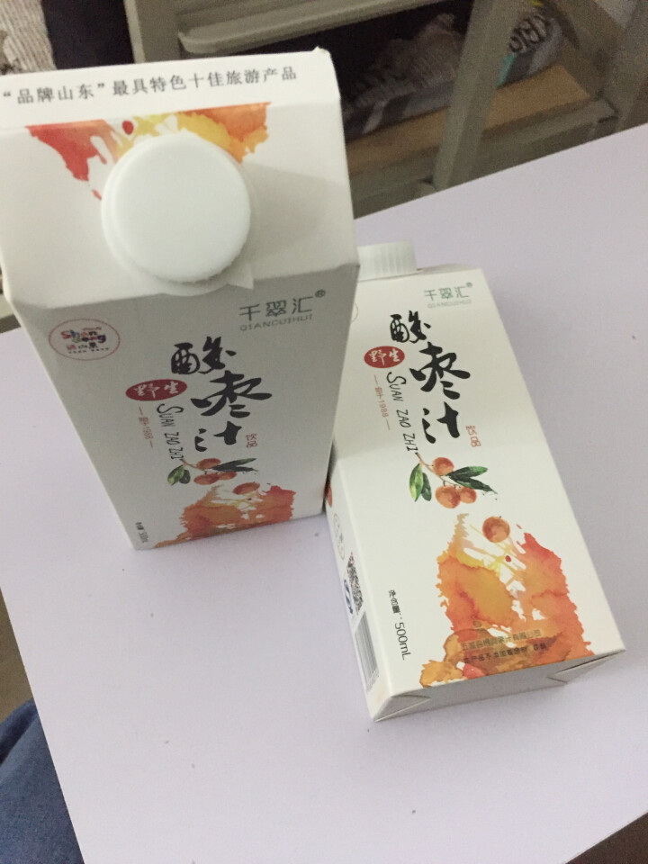 【千翠汇】 野生酸枣汁  果汁饮料  日照特产 500ml*2盒怎么样，好用吗，口碑，心得，评价，试用报告,第4张