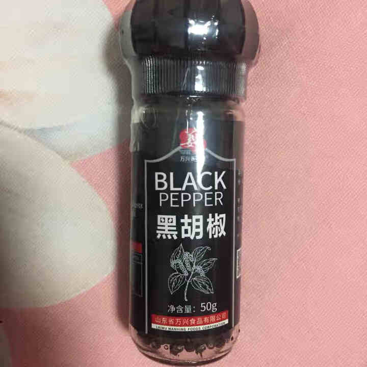 姜老大海盐玫瑰盐黑胡椒粒120g 研磨器2瓶组合西餐牛排调味料健身低卡黑胡椒粉撒料怎么样，好用吗，口碑，心得，评价，试用报告,第3张