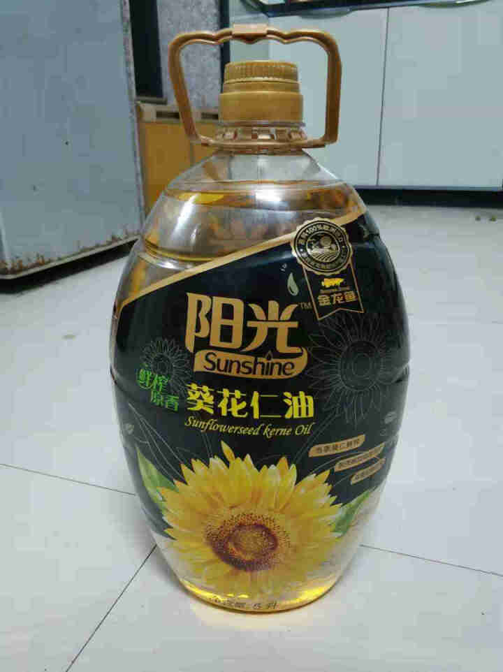 金龙鱼 食用油 阳光鲜榨原香葵花仁油5L怎么样，好用吗，口碑，心得，评价，试用报告,第2张