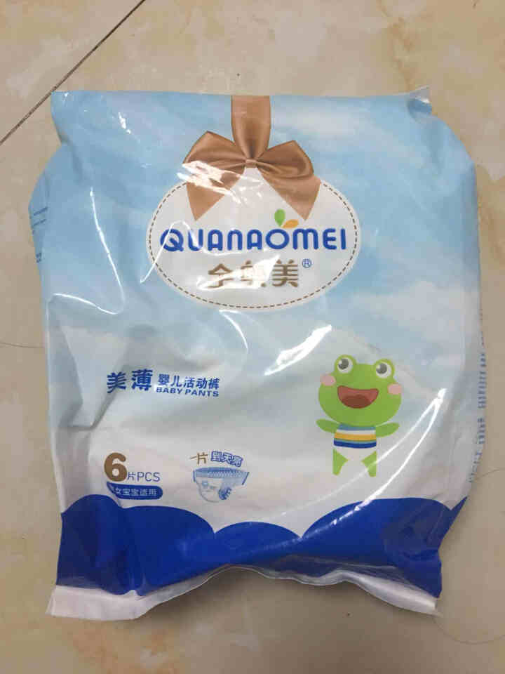 全奥美（Quanaomei）美薄系列婴儿纸尿裤尿不湿拉拉裤活动裤L码 XL码体验装/6片怎么样，好用吗，口碑，心得，评价，试用报告,第2张