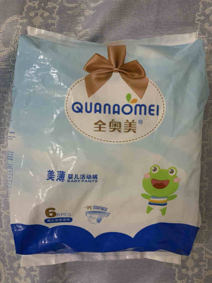 全奥美（Quanaomei）美薄系列婴儿纸尿裤尿不湿拉拉裤活动裤L码 L码体验装/6片怎么样，好用吗，口碑，心得，评价，试用报告,第2张