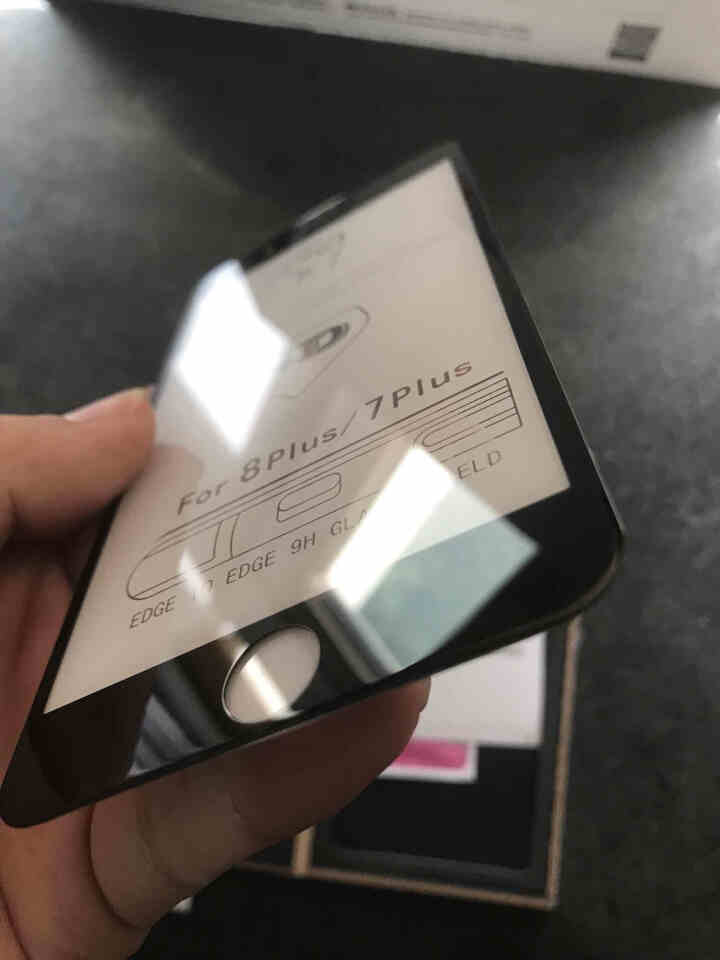 果孜 iPhone7/6s/8钢化膜苹果7Plus全屏全覆盖抗蓝光5D高清防爆手机贴膜 苹果7p/8p 5.5【黑色】全屏高清膜怎么样，好用吗，口碑，心得，评价,第4张