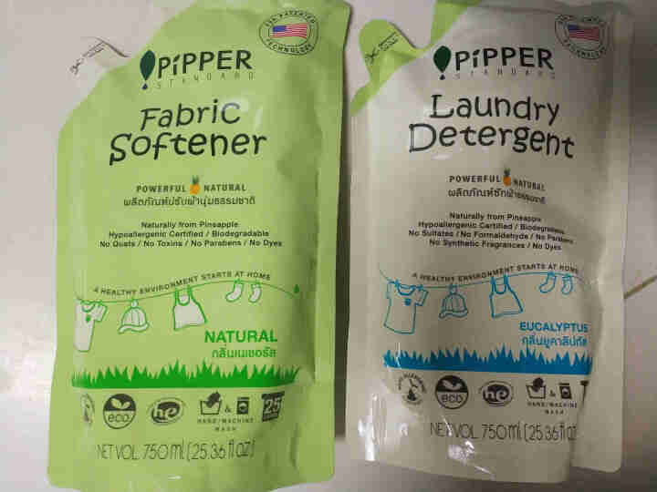 PIPPER 洗衣液补充装750ml+柔顺剂补充装750ml怎么样，好用吗，口碑，心得，评价，试用报告,第2张