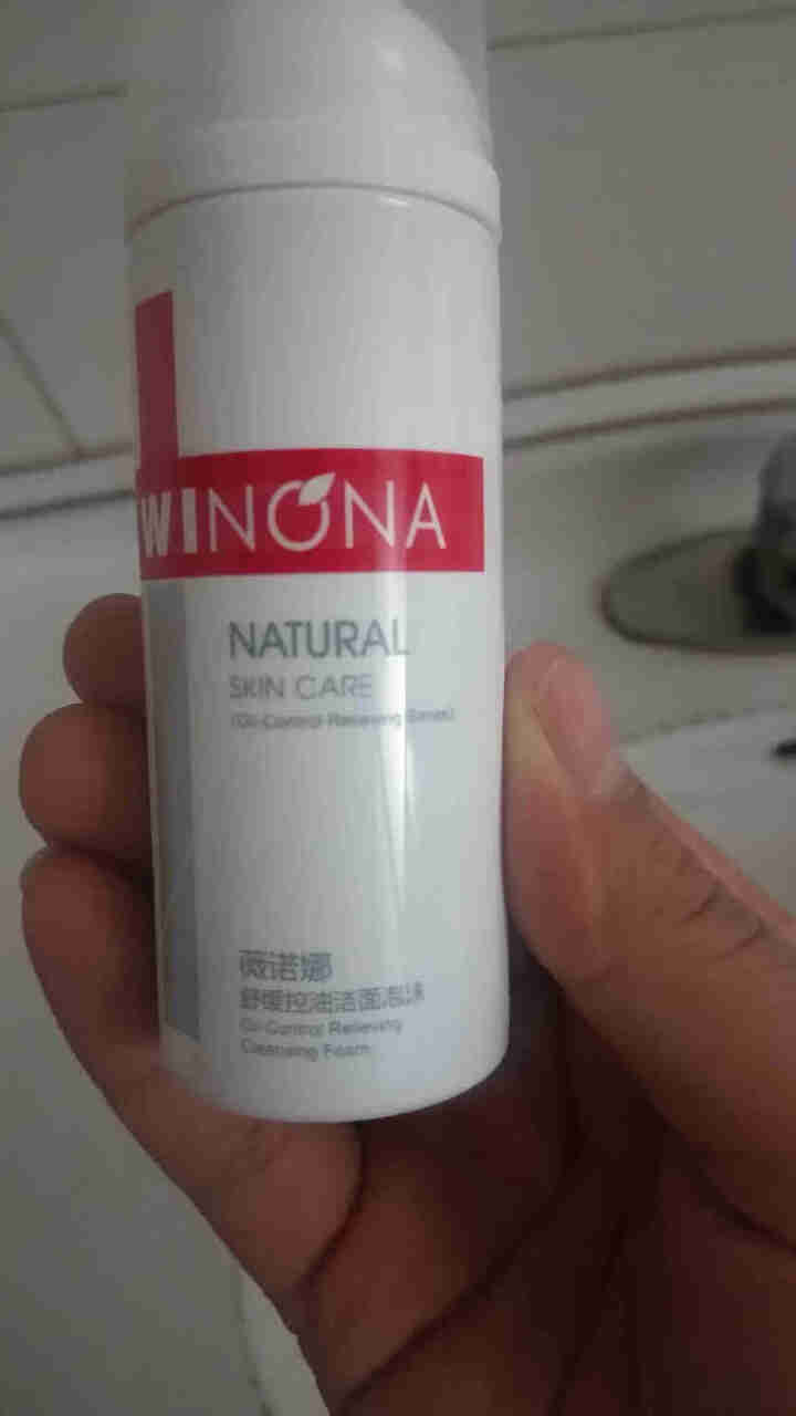 薇诺娜（WINONA）舒缓控油洁面泡沫50ml（洁面 氨基酸洗面奶 泡沫洗面奶 油痘肌敏感肌肤男女）怎么样，好用吗，口碑，心得，评价，试用报告,第2张