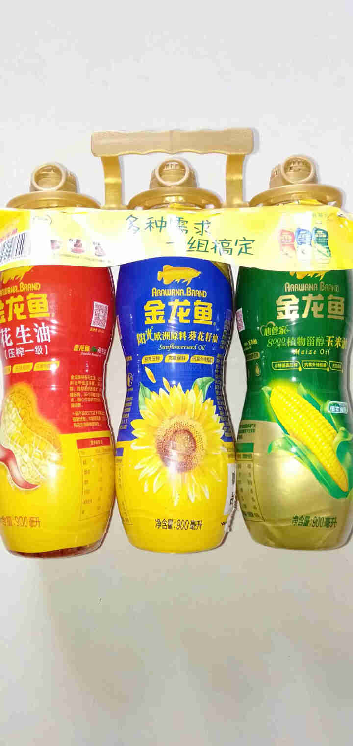 金龙鱼健康美味三联装 900ML*3(阳光葵花籽油、特香花生油、植物甾醇玉米油）怎么样，好用吗，口碑，心得，评价，试用报告,第3张