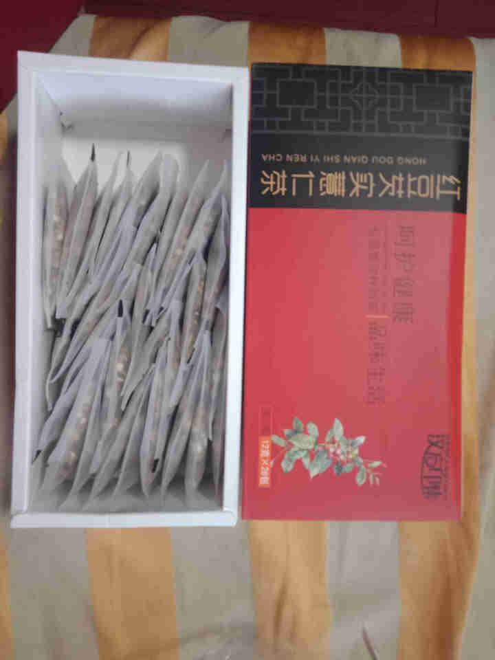 汉方印集 花草茶养生茶补气血 除湿茶清肺润喉菊花茶 五宝降火茶 红豆薏仁芡实茶12克*28包怎么样，好用吗，口碑，心得，评价，试用报告,第3张