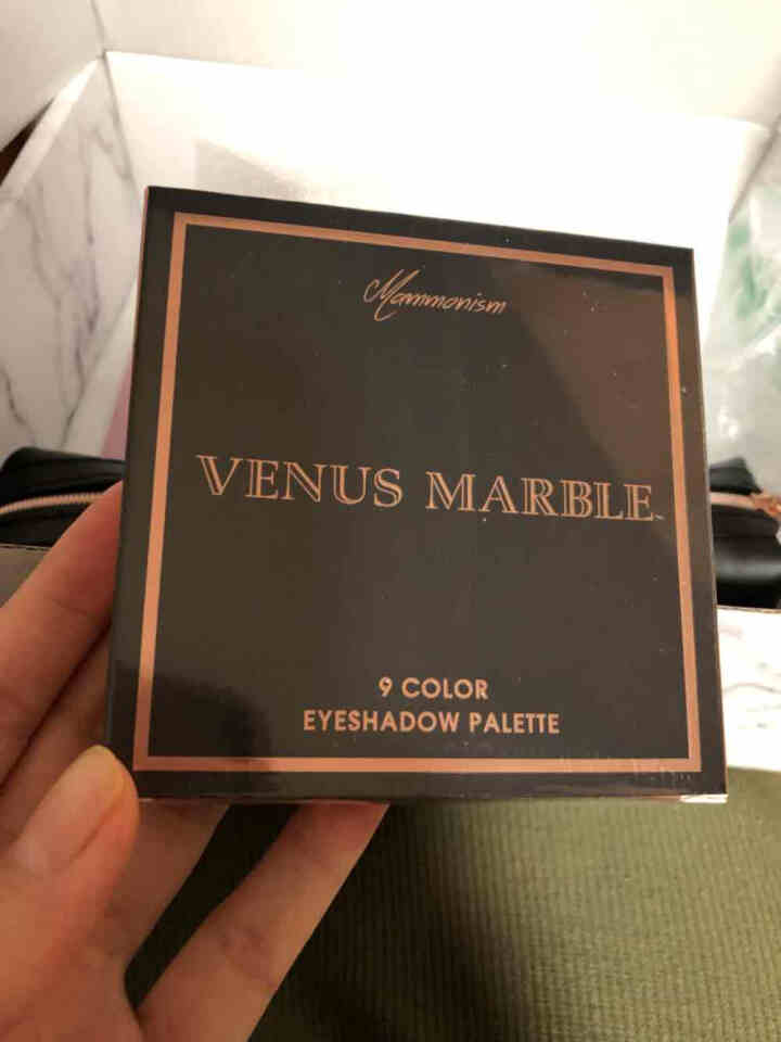 VENUS MARBLE大理石9色眼影复古油画眼影盘新款珠光哑光偏光化妆盘彩妆盘不脱妆 拜金主义怎么样，好用吗，口碑，心得，评价，试用报告,第4张