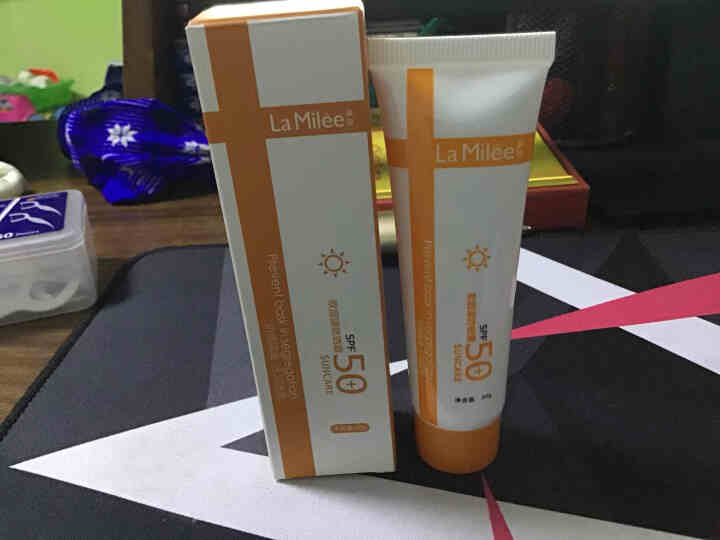 LaMilee莱玫 防晒霜30g 保湿防晒露防晒霜乳男女 SPF50+ 长效持久 隔离紫外线 橙色怎么样，好用吗，口碑，心得，评价，试用报告,第3张