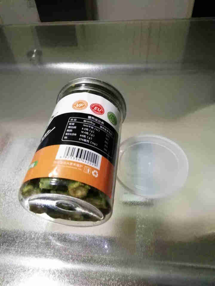 闲时果 脱水黄秋葵干55g 孕妇休闲零食小吃即食脱水蔬果干果蔬脆 脆爽秋葵干55g/罐怎么样，好用吗，口碑，心得，评价，试用报告,第4张