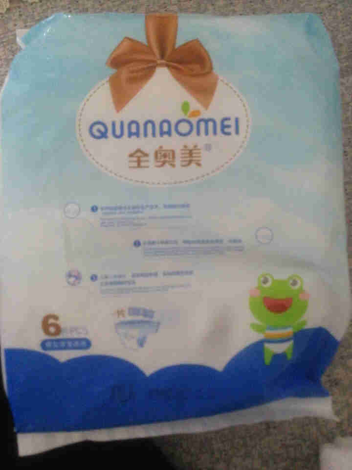 全奥美（Quanaomei）美薄系列婴儿纸尿裤尿不湿拉拉裤活动裤L码 XXL码体验装/6片怎么样，好用吗，口碑，心得，评价，试用报告,第5张