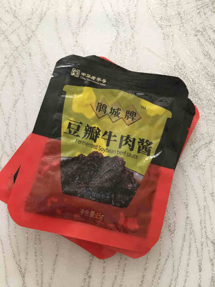 【包邮】鹃城牌牛肉酱酱香味下饭拌面豆瓣味15g*5袋小规格更卫生怎么样，好用吗，口碑，心得，评价，试用报告,第2张