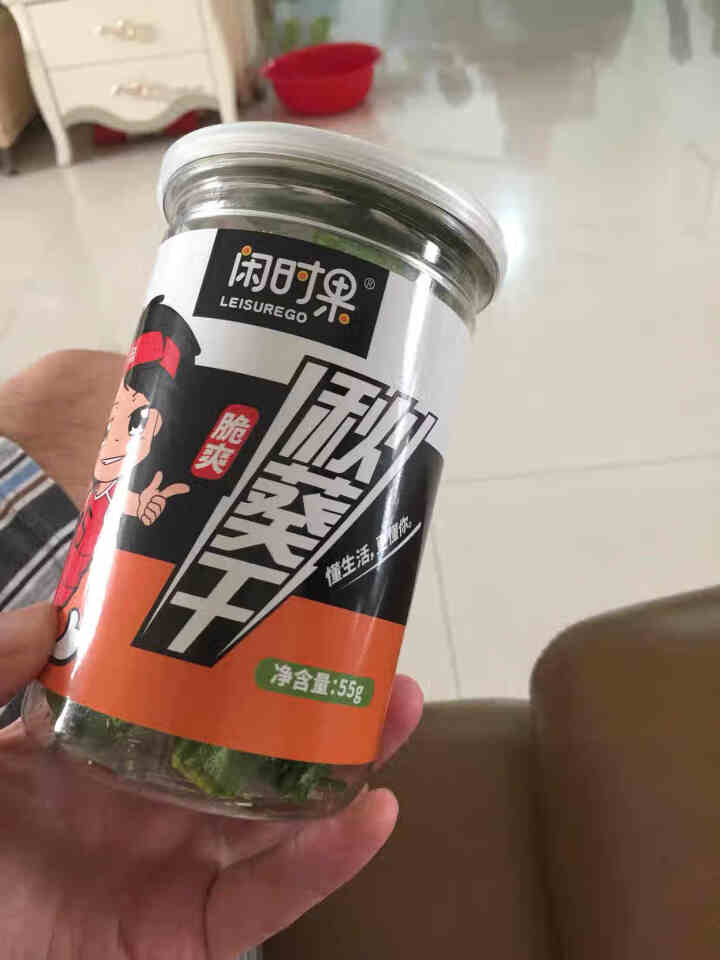 闲时果 脱水黄秋葵干55g 孕妇休闲零食小吃即食脱水蔬果干果蔬脆 脆爽秋葵干55g/罐怎么样，好用吗，口碑，心得，评价，试用报告,第2张