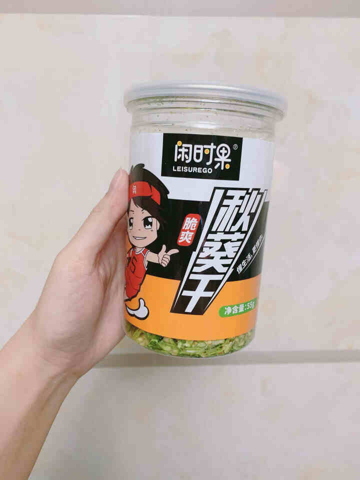 闲时果 脱水黄秋葵干55g 孕妇休闲零食小吃即食脱水蔬果干果蔬脆 脆爽秋葵干55g/罐怎么样，好用吗，口碑，心得，评价，试用报告,第2张