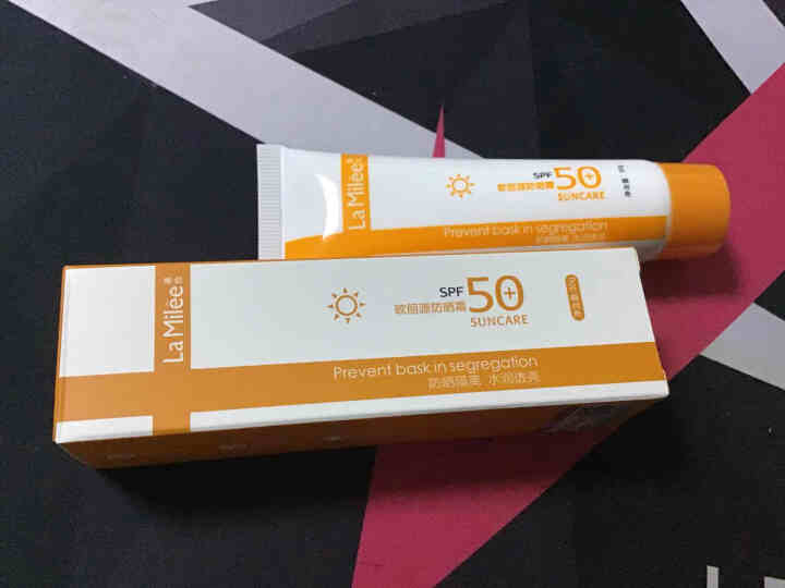 LaMilee莱玫 防晒霜30g 保湿防晒露防晒霜乳男女 SPF50+ 长效持久 隔离紫外线 橙色怎么样，好用吗，口碑，心得，评价，试用报告,第4张