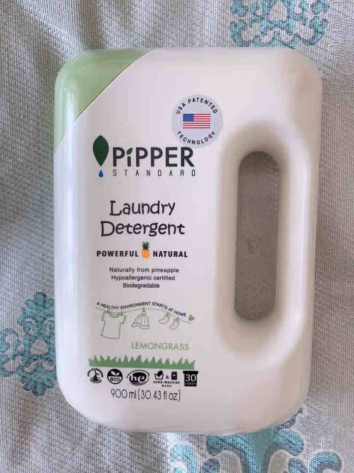 PIPPER 洗衣液柠檬香型 900ml 婴儿洗衣液 植物酵素 柠檬草香型怎么样，好用吗，口碑，心得，评价，试用报告,第2张