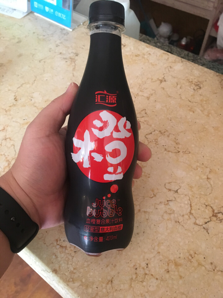 【克东馆】汇源95°黑 气泡果汁饮料 血橙味 420ml×15瓶怎么样，好用吗，口碑，心得，评价，试用报告,第4张