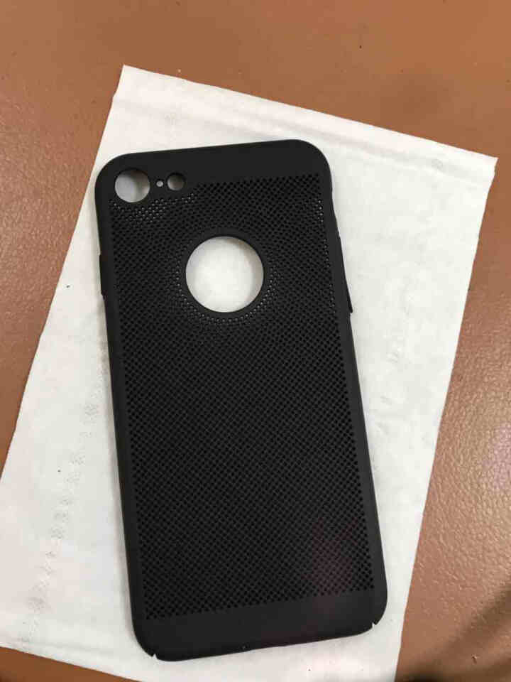 美跃【京东好货】苹果8plus手机壳iphone8磨砂7plus手机套全包i7透气散热7p防摔 【黑色】苹果7/8透气精孔升级不沾指纹怎么样，好用吗，口碑，心得,第2张