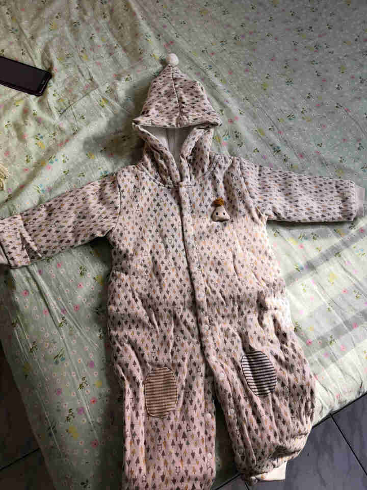 aqpa秋冬新品新生儿衣服婴儿保暖棉衣连体衣0,第2张