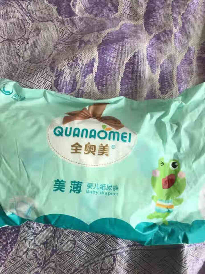 全奥美（Quanaomei）美薄系列婴儿纸尿裤尿不湿尿裤M码52片 L码体验装/8片怎么样，好用吗，口碑，心得，评价，试用报告,第2张