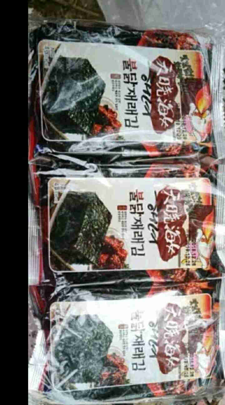 【2件减3元】韩国进口 天晓海女海苔 火鸡味儿童即食海苔脆片紫菜休闲零食12g 火鸡款4g*3包(黑色)怎么样，好用吗，口碑，心得，评价，试用报告,第3张