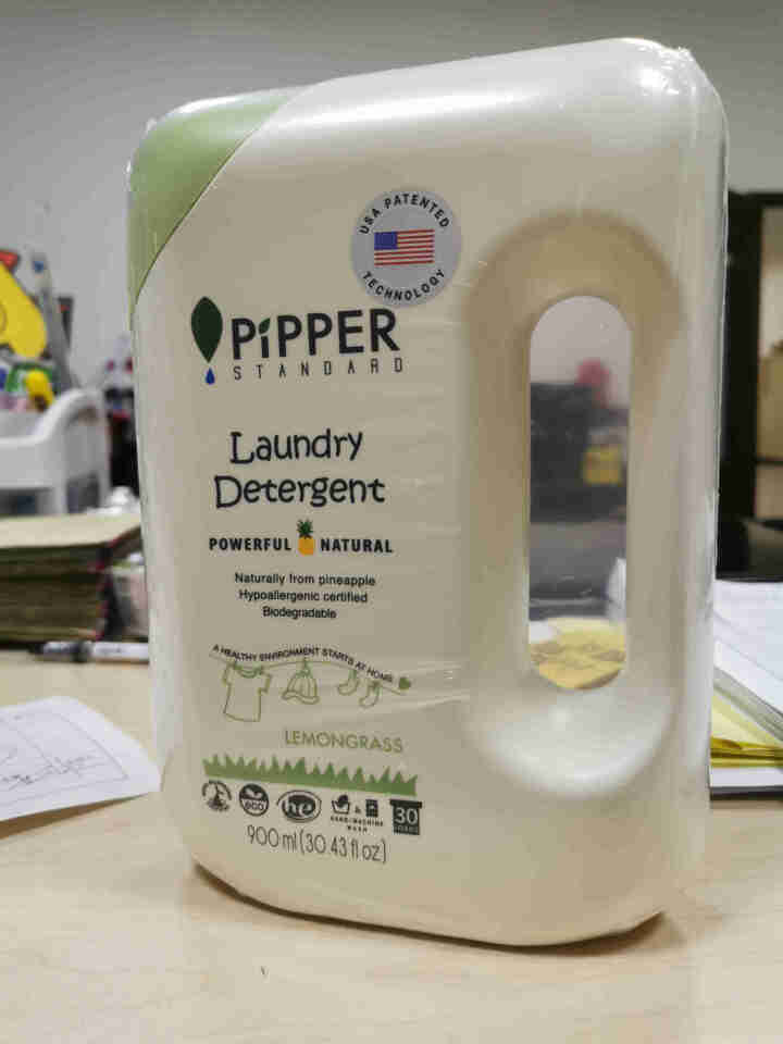 PIPPER 洗衣液 900ml 婴儿洗衣液 母婴幼儿 全家适用 植物酵素 尤加利香型怎么样，好用吗，口碑，心得，评价，试用报告,第2张