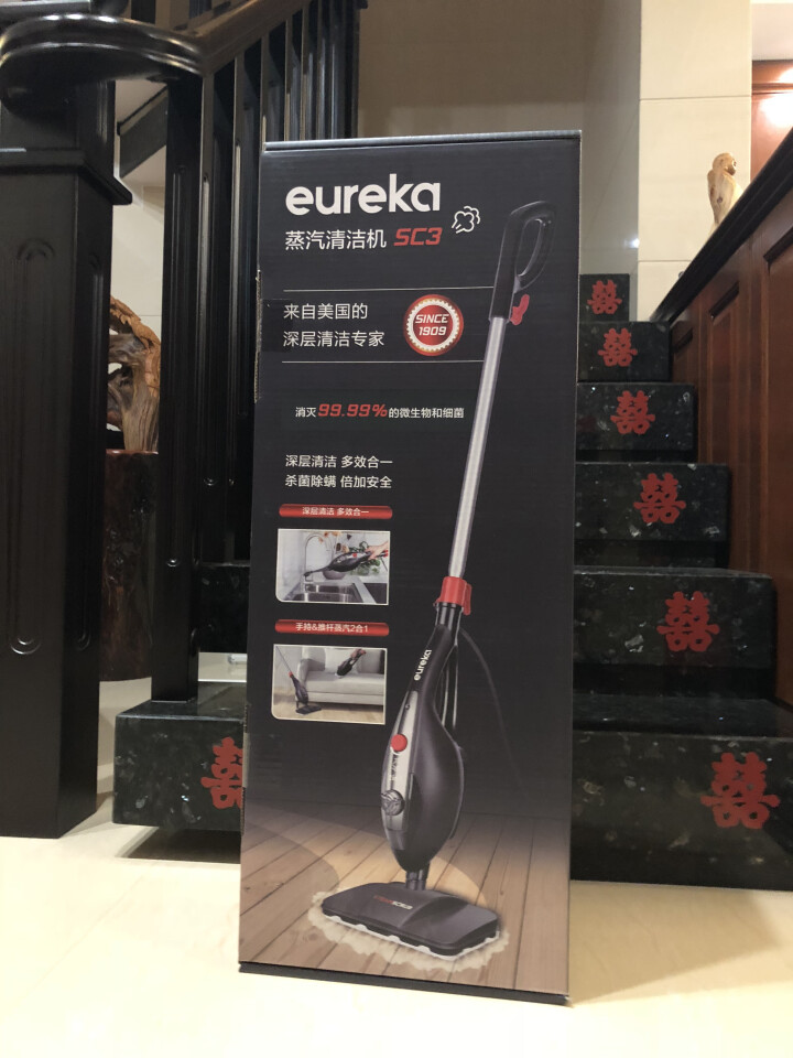 Eureka 蒸汽拖把 家用擦地拖地 手持多功能高温清洁机除螨杀菌  美国 eureka SC3怎么样，好用吗，口碑，心得，评价，试用报告,第3张