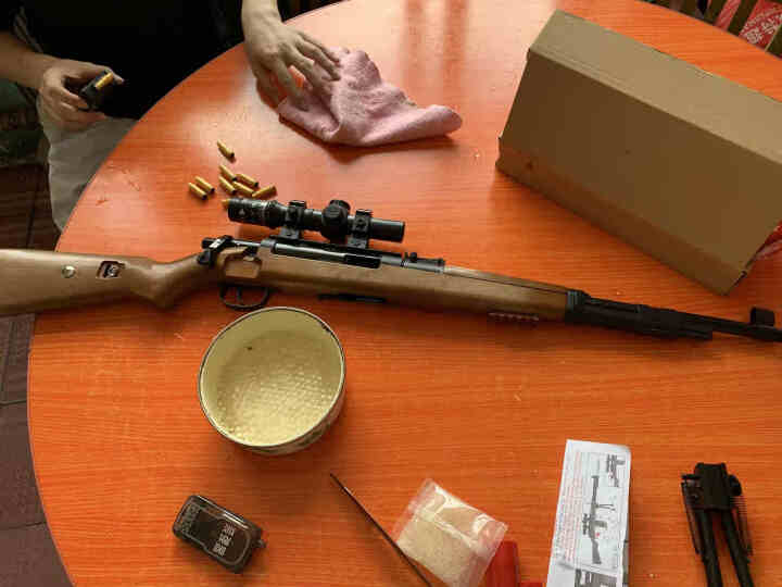 M416儿童水蛋玩具枪98K八倍镜下供弹手动AWM抛弹壳电动手自一体可发射水晶弹软弹绝地求生吃鸡玩具 98K抛壳怎么样，好用吗，口碑，心得，评价，试用报告,第4张