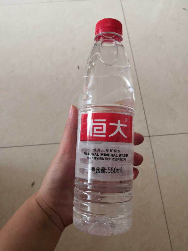 【整箱买一送一】恒大 天然矿泉水饮用水瓶装水非纯净水 550ml*1瓶（样品不售卖）怎么样，好用吗，口碑，心得，评价，试用报告,第2张