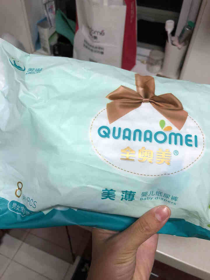 全奥美（Quanaomei）美薄系列婴儿纸尿裤尿不湿尿裤NB/S/M/L/XL L码体验装/8片怎么样，好用吗，口碑，心得，评价，试用报告,第2张