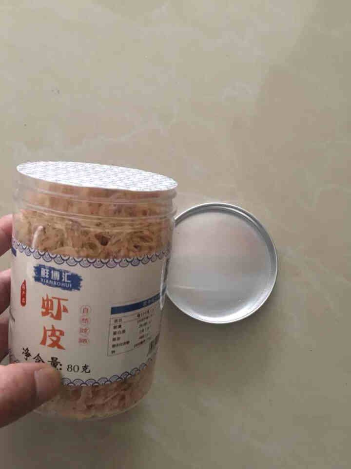 鲜博汇 无盐虾皮 淡干小虾米 婴儿宝宝辅食 80g 1罐装怎么样，好用吗，口碑，心得，评价，试用报告,第3张