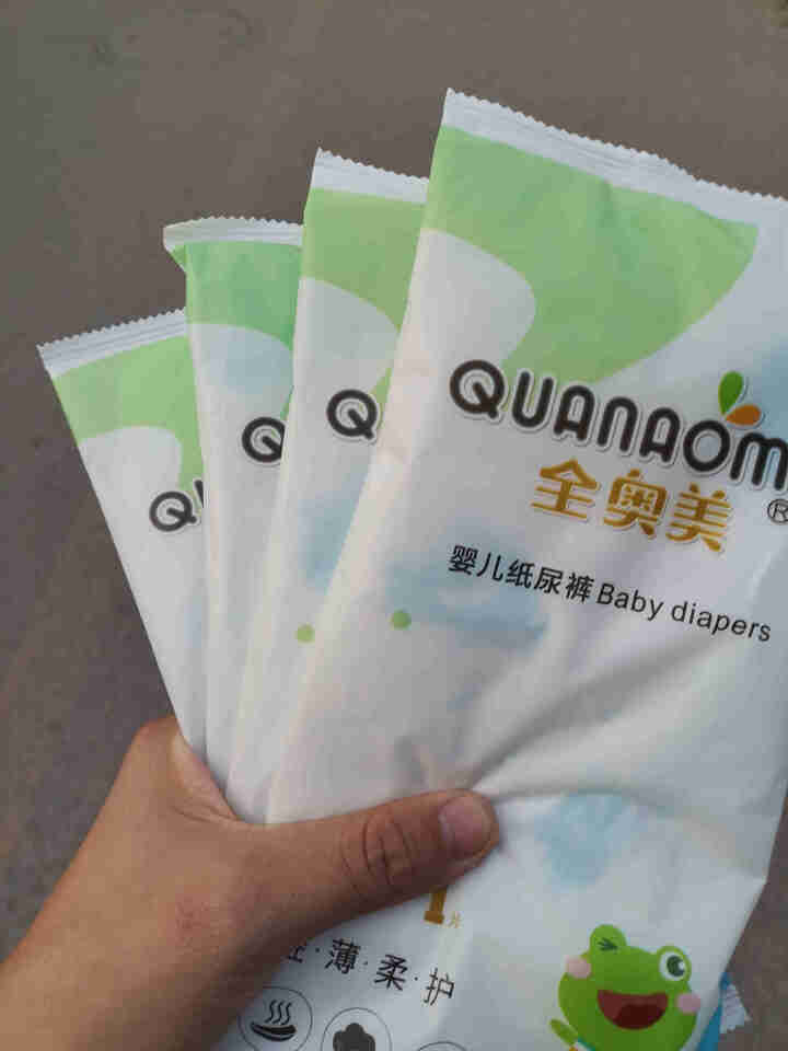 全奥美（Quanaomei）轻薄柔护系列婴儿纸尿裤尿不湿尿裤NB/S/M/L/XL 体验装L 4片（9,第2张