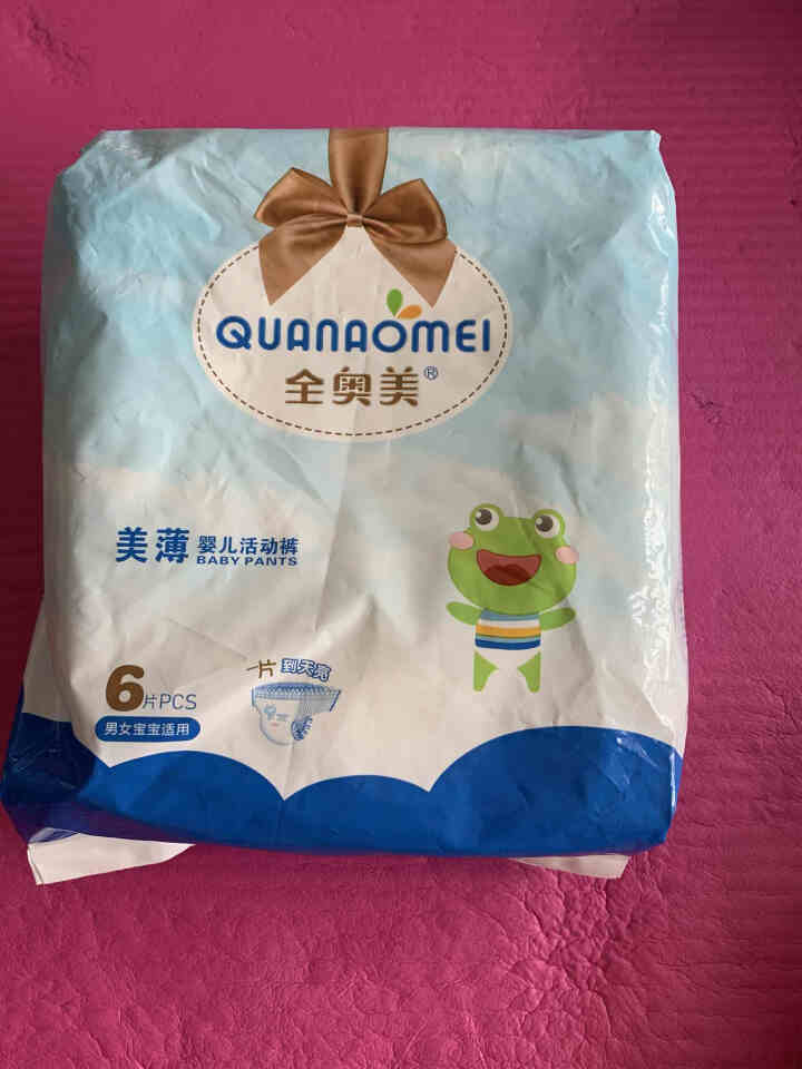 全奥美（Quanaomei）美薄系列婴儿纸尿裤尿不湿拉拉裤活动裤L码 M码体验装/6片怎么样，好用吗，口碑，心得，评价，试用报告,第2张