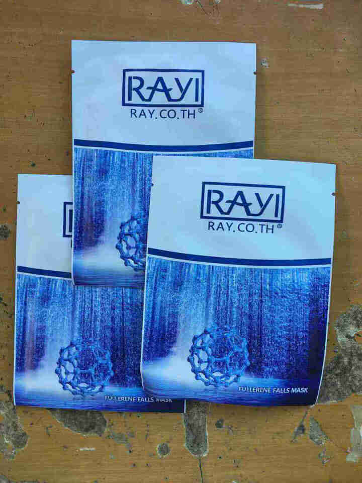 RAY.CO.TH 富勒烯瀑布补水面膜 拉丝（美白保湿控油修护收缩毛孔） 3片贴，无外包装怎么样，好用吗，口碑，心得，评价，试用报告,第3张