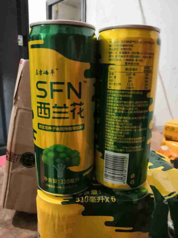 东方硒草 SFN西兰花植物饮料 种子水提物 萝卜硫苷 酸甜爽口 整箱装 310ml*6罐装怎么样，好用吗，口碑，心得，评价，试用报告,第4张