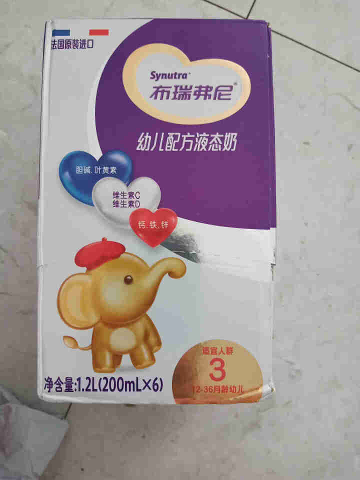 法国原装进口圣元布瑞弗尼3段幼儿配方液奶200mL*6怎么样，好用吗，口碑，心得，评价，试用报告,第2张