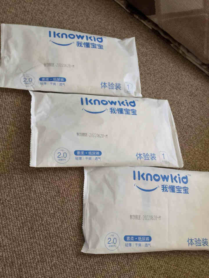 我懂宝宝(IKNOWKID) 轻薄2.0柔软干爽【纸尿裤】M码3片 便携试用装怎么样，好用吗，口碑，心得，评价，试用报告,第2张