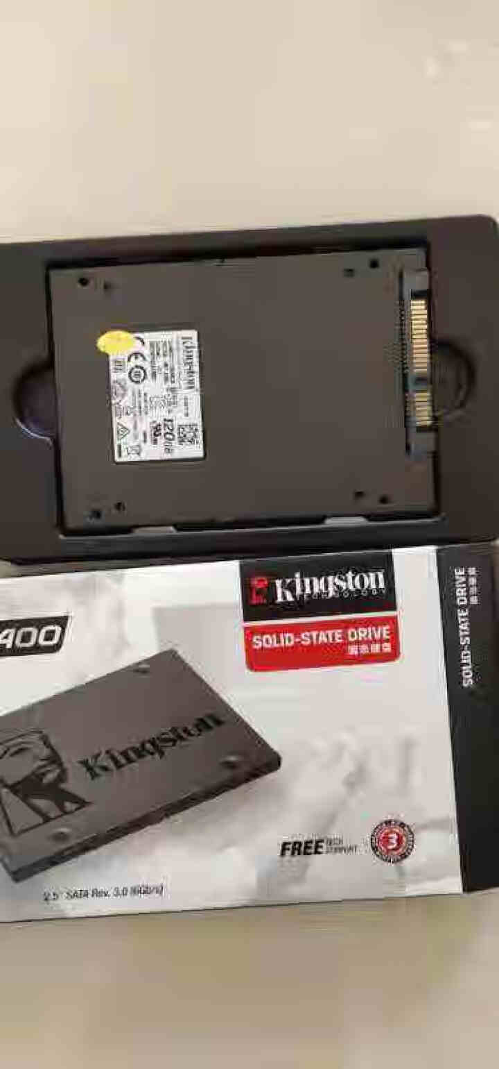 金士顿（Kingston）SSD A400 120g/240g/480g笔记本台式机SATA固态硬盘 金士顿A400系列固态硬盘 120G非128G怎么样，好用,第3张