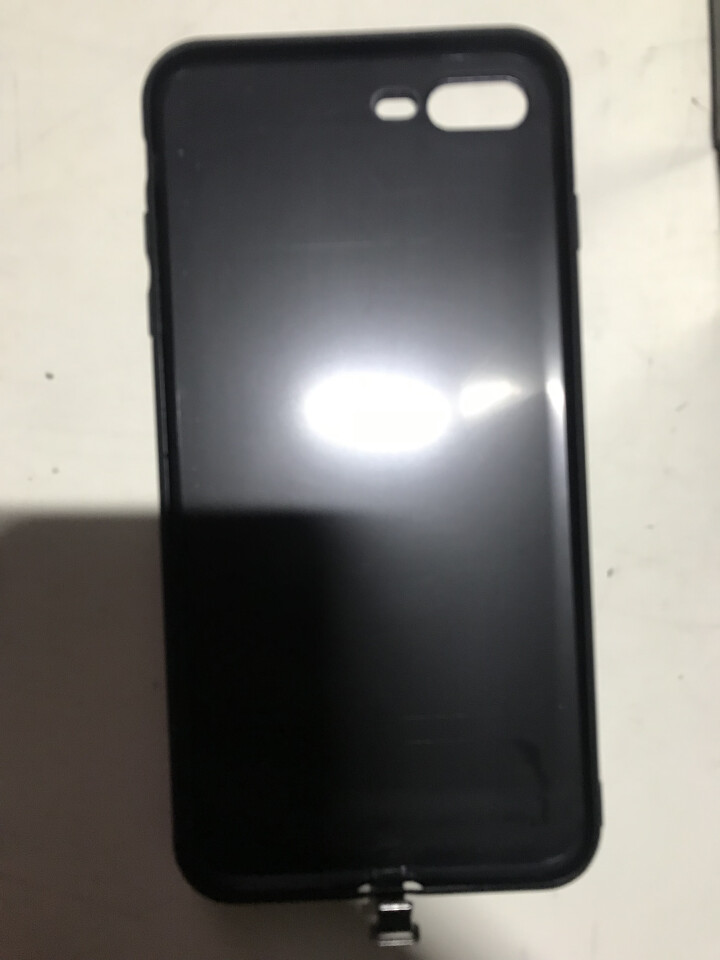 【智能发光】雅好 苹果8plus手机壳iPhone8/7plus防摔硅胶套玻璃智能发光夜光外壳男女款 苹果7/8plus【鲸鱼】,第3张