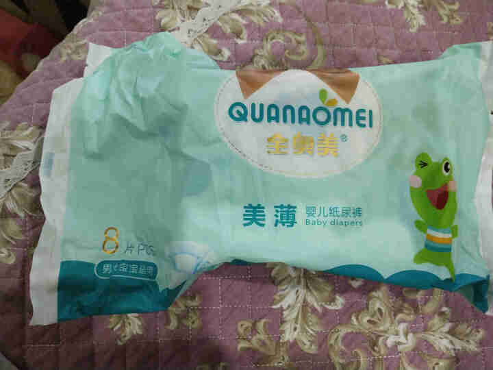 全奥美（Quanaomei）美薄系列婴儿纸尿裤尿不湿尿裤M码52片 M码体验装/8片怎么样，好用吗，口碑，心得，评价，试用报告,第2张