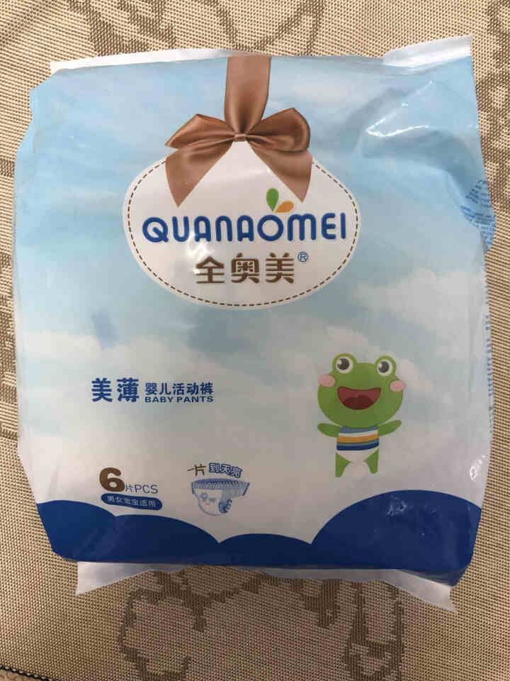 全奥美（Quanaomei）美薄系列婴儿纸尿裤尿不湿拉拉裤活动裤L码 M码体验装/6片怎么样，好用吗，口碑，心得，评价，试用报告,第2张