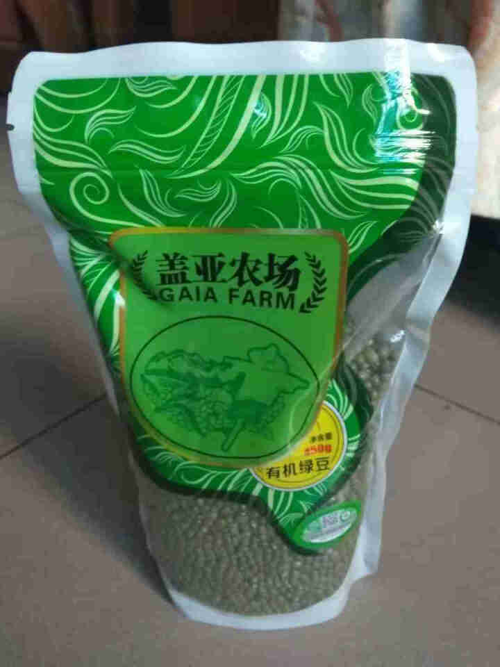 盖亚农场 有机绿豆450g东北农家五谷杂粮新鲜薄皮小绿豆汤粥 450g怎么样，好用吗，口碑，心得，评价，试用报告,第2张