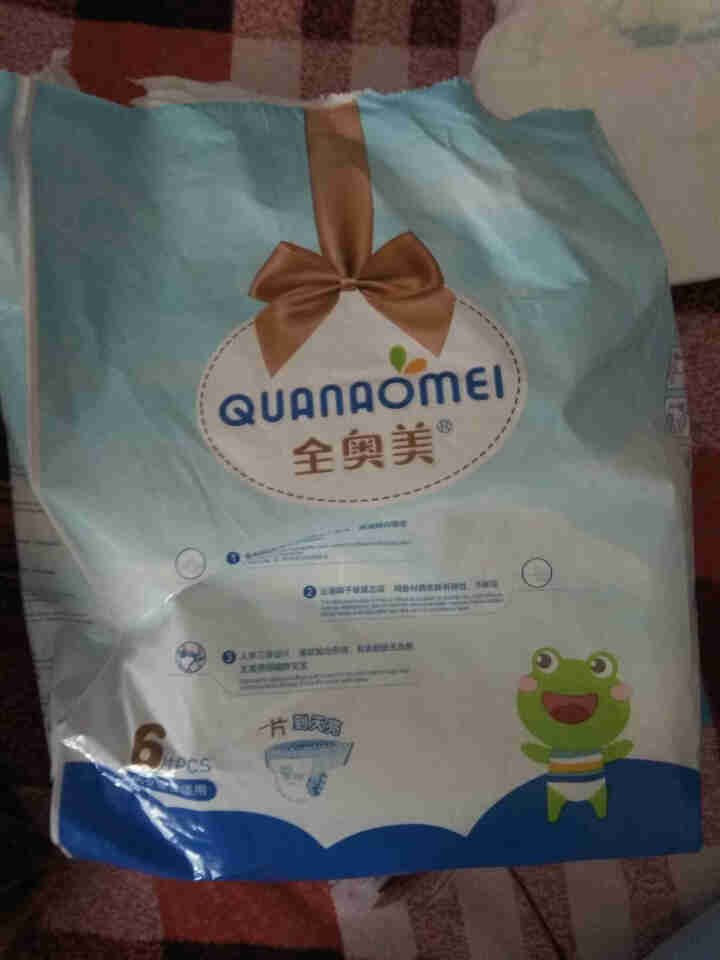 全奥美（Quanaomei）美薄系列婴儿纸尿裤尿不湿拉拉裤活动裤M/L/XL/XXL L码体验装/6片怎么样，好用吗，口碑，心得，评价，试用报告,第2张