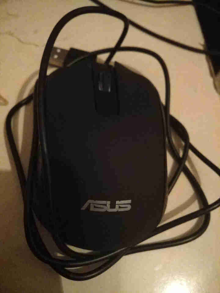 华硕（ASUS） 有线USB鼠标 笔记本台式电脑通用家用鼠标黑色 AE,第3张