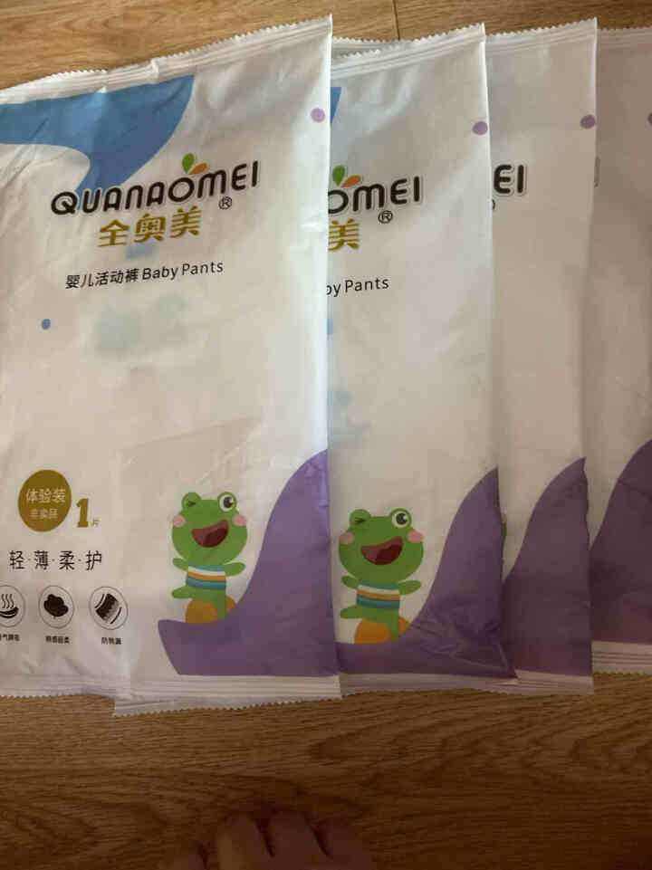 全奥美（Quanaomei）轻薄柔护系列婴儿纸尿裤尿不湿拉拉裤活动裤M/L/XL/XXL 体验装M 4片（6,第2张