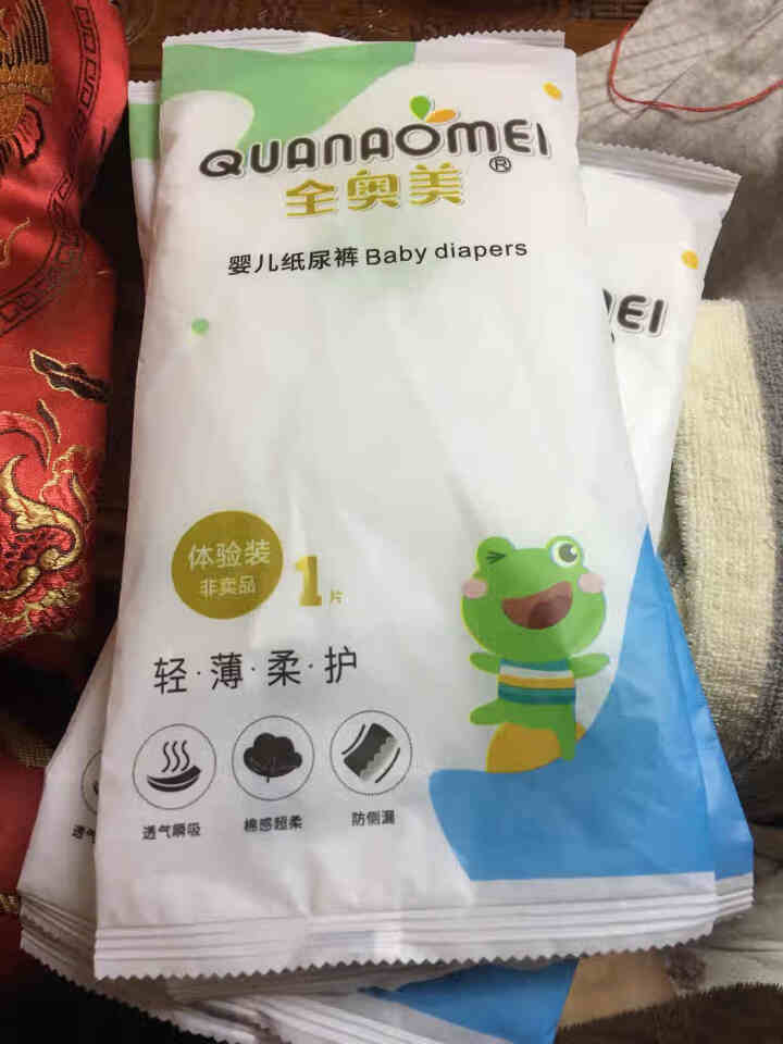 全奥美（Quanaomei）轻薄柔护系列婴儿纸尿裤尿不湿尿裤NB/S/M/L/XL 体验装M 4片（6,第2张