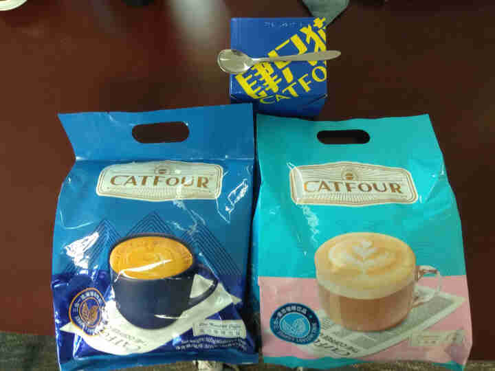 Catfour 蓝山咖啡200条/40条风味 特浓提神速溶三合一咖啡粉600g 正品特惠 蓝山风味咖啡 蓝山风味40条+卡布奇诺40条买送杯怎么样，好用吗，口碑,第2张